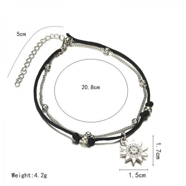 Sun Shape Fashion Anklet Ankle Bracelet Women Foot Chain Beach Jewellery Jewelry