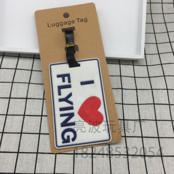 Love Flying Fashion Luggage Tags Cute Holiday Suitcase Labels Travel Bag ID