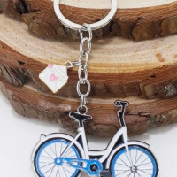 Fashion Bicycle Keyring Metal Bike Shape Key Ring Xmas Gift For Girls Ladies