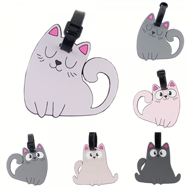Kitten Cats Animal Pet Fashion Luggage Tags Holiday Suitcase Label Travel Bag ID