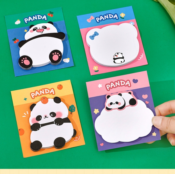 4pk Giant Panda Cute Animals Sticky Notes Pad Novelty Bookmark Memo Index Tab