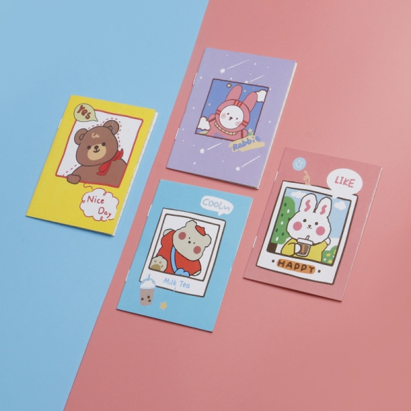Cartoon Animal Cute Mini Notebooks Small Notepads Notes Pad Pocket Memo Pads