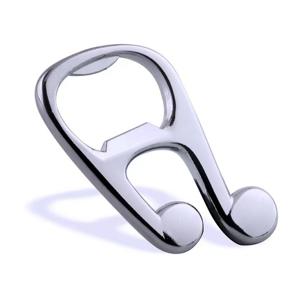 Musical Note Silver Metal Bottle Opener Music Lovers Piano Guitar Players Gift