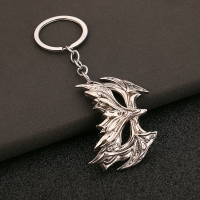 Silver Masquerade Opera Face Mask Keyring Novelty Metal Key Ring Gift For Ladies