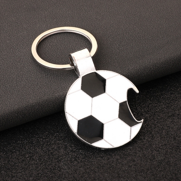 Football Shape Metal Bottle Opener Keyring World Cup Football Fans Gift
