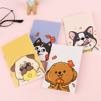 4pk Adorable Puppy Dogs Cute Animals Mini Notebooks Small Notepads Memo Pads
