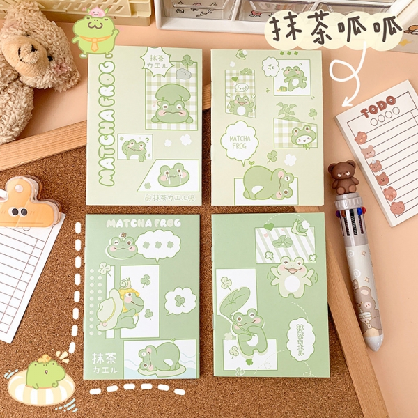 4pk Cute Frog Animals Mini Notebooks Small Notepads Notes Pad Pocket Memo Pads