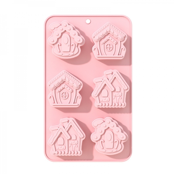 Heart House Silicone Mould Chocolate Fondant Jelly Ice Cube Mold