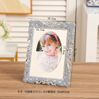 Style 65 Rose Flowers Silver 7x5 Photo Frame