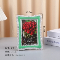 Style 57 Emerald Green Silver 6x4 Photo Frame