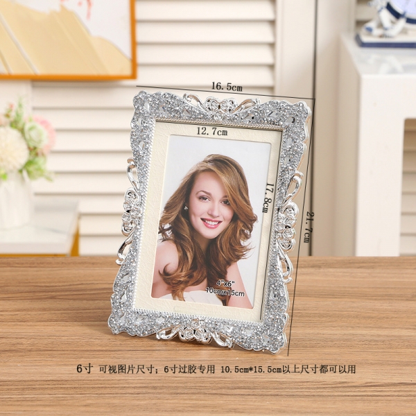 European Picture Vintage Modern Rustic Shabby Chic Style Wooden Metal Freestanding Photo Frame