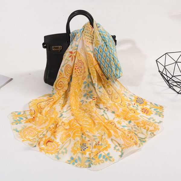 Ethnic Pattern Fashion Ladies Scarves Chiffon Scarf Womens Shawls