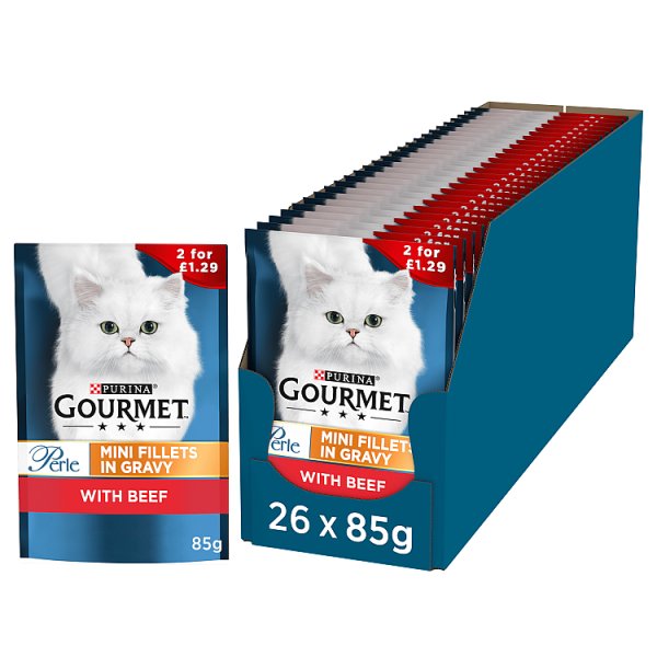 GOURMET Perle Mini Fillets Wet Cat Food In Gravy