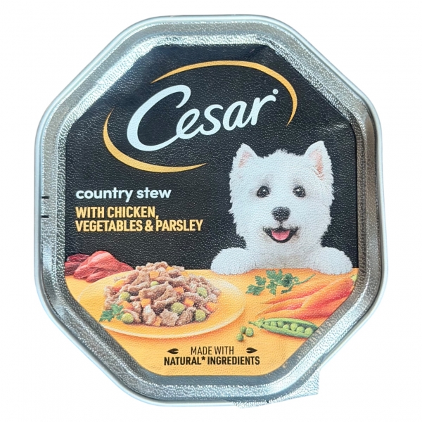 CESAR Country Stew Adult Wet Dog Food Tray in Gravy