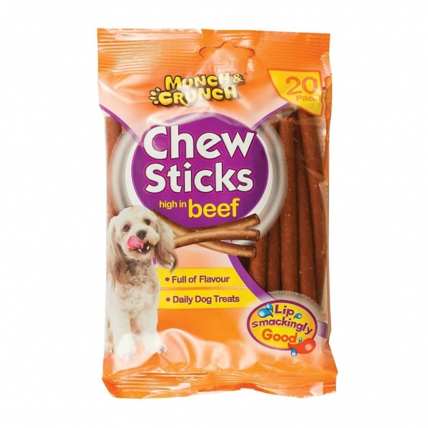 Munch And Crunch Chew Sticks High In Beef