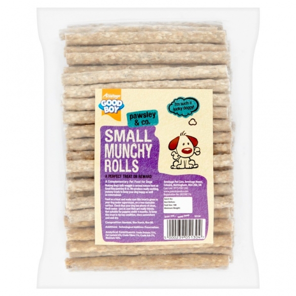 Good Boy Small Munchy Rolls Natural