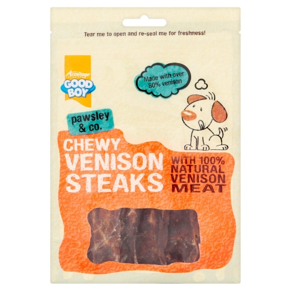Good Boy Chewy Venison Steaks