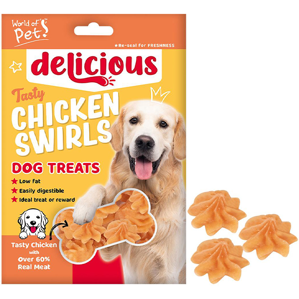 World Of Pets Chicken Swirl Dog Treats