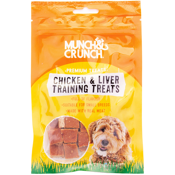 Munch And Crunch Chicken And Liver Dog Training Treats 60g