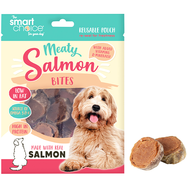 Smart Choice Salmon Skin Bites Dog Treat 16 Pack 100g
