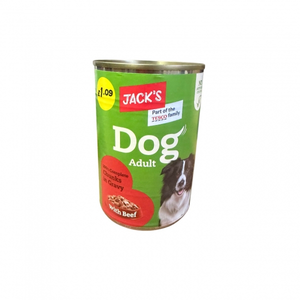 Jacks Dog Adult Complete Chunks in Gravy With Beef