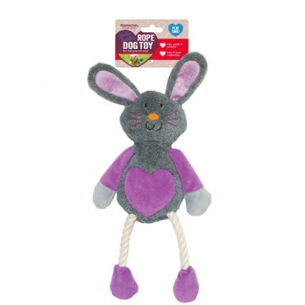 ROSEWOOD Mister Twister Ruby Rabbit Rope Dog Toy
