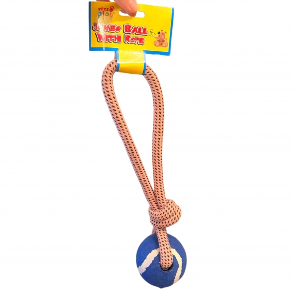 Pets at Play Jumbo Ball With Rope